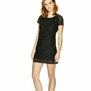Talula Black Scoop Neck Lace Dress